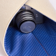 Long Weekend – Padded Camera Wrap 19″x19″ – Creme-Multi