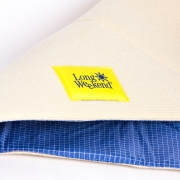 Long Weekend – Padded Camera Wrap 19″x19″ – Creme-Multi